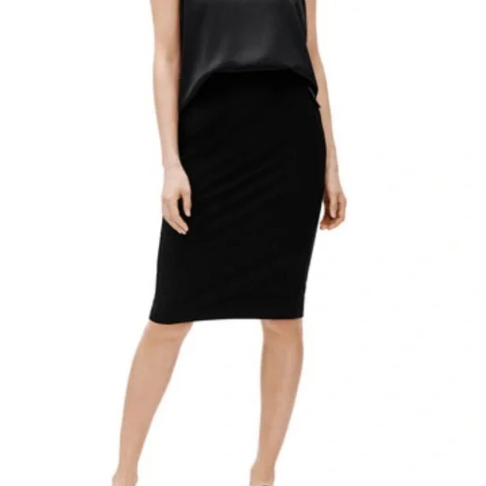 Eileen Fisher Elegant Black Pencil Skirt XXS